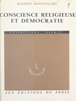 cover image of Conscience religieuse et démocratie